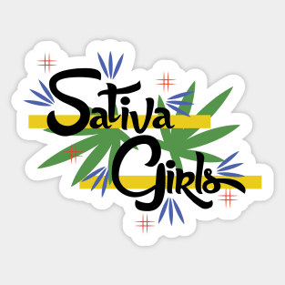 sativa girls Sticker